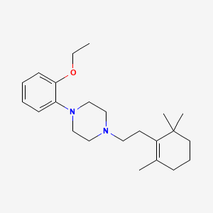 molecular formula C23H36N2O B5207657 1-(2-ethoxyphenyl)-4-[2-(2,6,6-trimethyl-1-cyclohexen-1-yl)ethyl]piperazine 