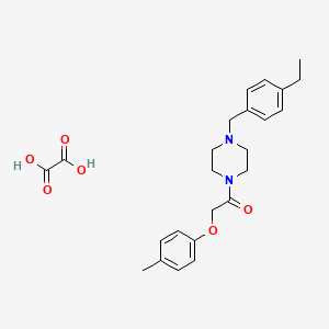 molecular formula C24H30N2O6 B5207662 1-(4-ethylbenzyl)-4-[(4-methylphenoxy)acetyl]piperazine oxalate 