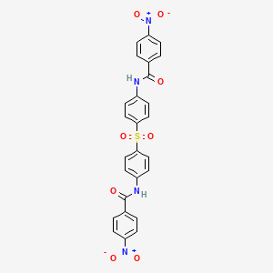 molecular formula C26H18N4O8S B5207676 N,N'-(sulfonyldi-4,1-phenylene)bis(4-nitrobenzamide) 