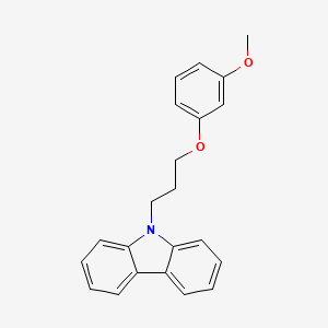 molecular formula C22H21NO2 B5207685 9-[3-(3-methoxyphenoxy)propyl]-9H-carbazole 