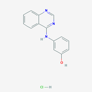 molecular formula C14H12ClN3O B5207689 3-(4-quinazolinylamino)phenol hydrochloride CAS No. 168836-04-2
