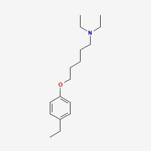 molecular formula C17H29NO B5207701 N,N-diethyl-5-(4-ethylphenoxy)-1-pentanamine 