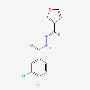molecular formula C12H8Cl2N2O2 B5207729 3,4-dichloro-N'-(3-furylmethylene)benzohydrazide 