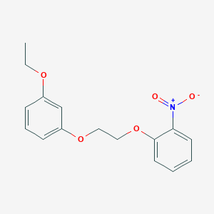 molecular formula C16H17NO5 B5207740 1-[2-(3-ethoxyphenoxy)ethoxy]-2-nitrobenzene 