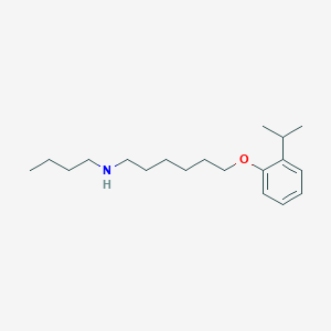 molecular formula C19H33NO B5207811 N-butyl-6-(2-isopropylphenoxy)-1-hexanamine 