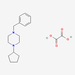 molecular formula C18H26N2O4 B5207845 1-benzyl-4-cyclopentylpiperazine oxalate 