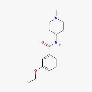 molecular formula C15H22N2O2 B5207853 3-ethoxy-N-(1-methyl-4-piperidinyl)benzamide 