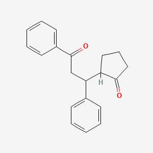 molecular formula C20H20O2 B5207886 2-(3-oxo-1,3-diphenylpropyl)cyclopentanone CAS No. 39745-17-0