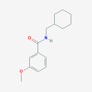 molecular formula C15H21NO2 B5207930 N-(cyclohexylmethyl)-3-methoxybenzamide 