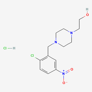 molecular formula C13H19Cl2N3O3 B5207942 2-[4-(2-chloro-5-nitrobenzyl)-1-piperazinyl]ethanol hydrochloride 
