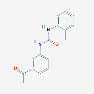 molecular formula C16H16N2O2 B5207959 N-(3-acetylphenyl)-N'-(2-methylphenyl)urea 