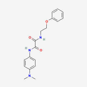 molecular formula C18H21N3O3 B5207979 N-[4-(dimethylamino)phenyl]-N'-(2-phenoxyethyl)ethanediamide 