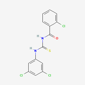 2-chloro-N-{[(3,5-dichlorophenyl)amino]carbonothioyl}benzamide