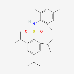 molecular formula C24H35NO2S B5207996 2,4,6-triisopropyl-N-mesitylbenzenesulfonamide 