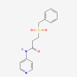 molecular formula C15H16N2O3S B5208000 3-(benzylsulfonyl)-N-4-pyridinylpropanamide 