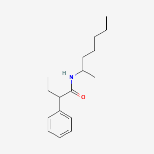 molecular formula C17H27NO B5208005 N-(1-methylhexyl)-2-phenylbutanamide 
