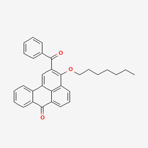 molecular formula C31H28O3 B5208012 2-benzoyl-3-(heptyloxy)-7H-benzo[de]anthracen-7-one 