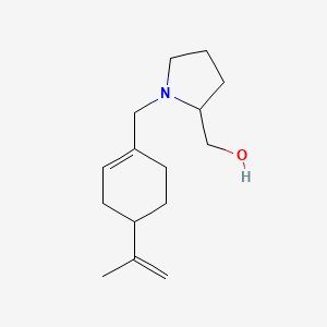 molecular formula C15H25NO B5208043 {1-[(4-isopropenyl-1-cyclohexen-1-yl)methyl]-2-pyrrolidinyl}methanol 