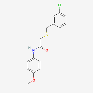 2-[(3-chlorobenzyl)thio]-N-(4-methoxyphenyl)acetamide