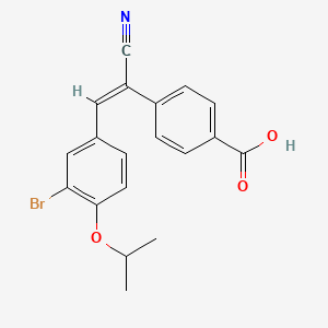 molecular formula C19H16BrNO3 B5208060 4-[2-(3-bromo-4-isopropoxyphenyl)-1-cyanovinyl]benzoic acid 