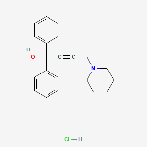 4-(2-methyl-1-piperidinyl)-1,1-diphenyl-2-butyn-1-ol hydrochloride
