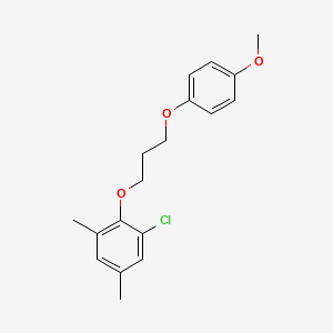 molecular formula C18H21ClO3 B5208085 1-chloro-2-[3-(4-methoxyphenoxy)propoxy]-3,5-dimethylbenzene 