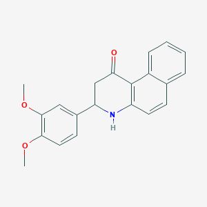 molecular formula C21H19NO3 B5208125 3-(3,4-dimethoxyphenyl)-3,4-dihydrobenzo[f]quinolin-1(2H)-one 