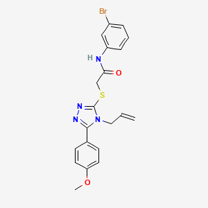molecular formula C20H19BrN4O2S B5208142 2-{[4-allyl-5-(4-methoxyphenyl)-4H-1,2,4-triazol-3-yl]thio}-N-(3-bromophenyl)acetamide 