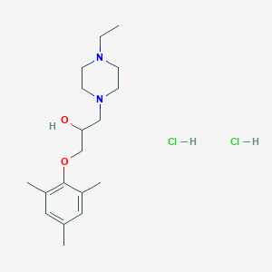 molecular formula C18H32Cl2N2O2 B5208149 1-(4-ethyl-1-piperazinyl)-3-(mesityloxy)-2-propanol dihydrochloride 