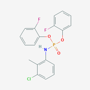 molecular formula C19H15ClF2NO3P B5208155 bis(2-fluorophenyl) (3-chloro-2-methylphenyl)amidophosphate 