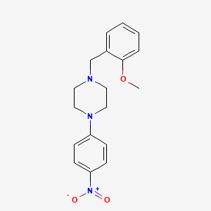 1-(2-methoxybenzyl)-4-(4-nitrophenyl)piperazine