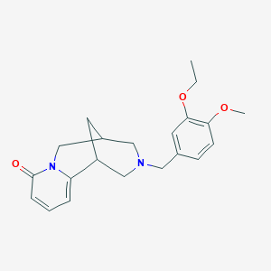 molecular formula C21H26N2O3 B5208188 11-(3-ethoxy-4-methoxybenzyl)-7,11-diazatricyclo[7.3.1.0~2,7~]trideca-2,4-dien-6-one 