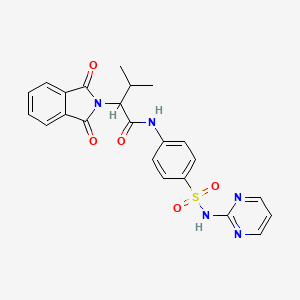 molecular formula C23H21N5O5S B5208217 2-(1,3-dioxo-1,3-dihydro-2H-isoindol-2-yl)-3-methyl-N-{4-[(2-pyrimidinylamino)sulfonyl]phenyl}butanamide 