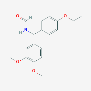 molecular formula C18H21NO4 B5208237 [(3,4-dimethoxyphenyl)(4-ethoxyphenyl)methyl]formamide 