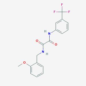 molecular formula C17H15F3N2O3 B5208288 N-(2-methoxybenzyl)-N'-[3-(trifluoromethyl)phenyl]ethanediamide 