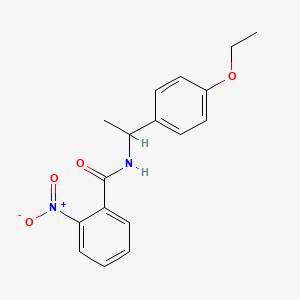 molecular formula C17H18N2O4 B5208320 N-[1-(4-ethoxyphenyl)ethyl]-2-nitrobenzamide 