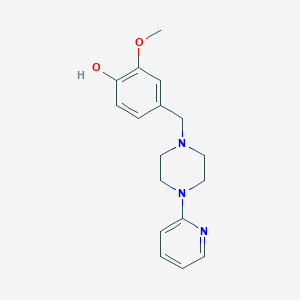 molecular formula C17H21N3O2 B5208361 2-methoxy-4-{[4-(2-pyridinyl)-1-piperazinyl]methyl}phenol CAS No. 5260-83-3