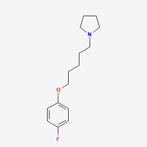 molecular formula C15H22FNO B5208399 1-[5-(4-fluorophenoxy)pentyl]pyrrolidine 