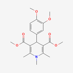 dimethyl 4-(3,4-dimethoxyphenyl)-1,2,6-trimethyl-1,4-dihydro-3,5-pyridinedicarboxylate