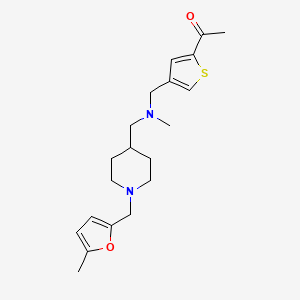 1-(4-{[methyl({1-[(5-methyl-2-furyl)methyl]-4-piperidinyl}methyl)amino]methyl}-2-thienyl)ethanone