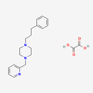 molecular formula C21H27N3O4 B5208515 1-(3-phenylpropyl)-4-(2-pyridinylmethyl)piperazine oxalate 