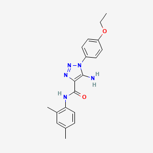 molecular formula C19H21N5O2 B5208522 5-amino-N-(2,4-dimethylphenyl)-1-(4-ethoxyphenyl)-1H-1,2,3-triazole-4-carboxamide 