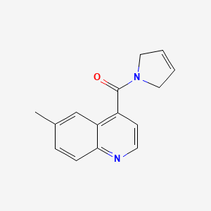 molecular formula C15H14N2O B5208559 4-(2,5-dihydro-1H-pyrrol-1-ylcarbonyl)-6-methylquinoline trifluoroacetate 
