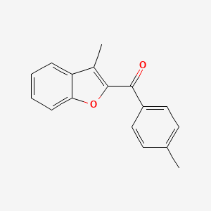 molecular formula C17H14O2 B5208578 (3-methyl-1-benzofuran-2-yl)(4-methylphenyl)methanone 