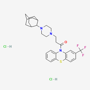 10-{3-[4-(2-adamantyl)-1-piperazinyl]propanoyl}-2-(trifluoromethyl)-10H-phenothiazine dihydrochloride