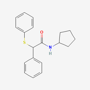 N-cyclopentyl-2-phenyl-2-(phenylthio)acetamide