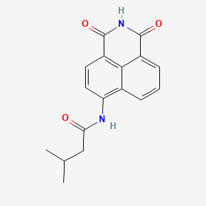 molecular formula C17H16N2O3 B5208645 N-(1,3-dioxo-2,3-dihydro-1H-benzo[de]isoquinolin-6-yl)-3-methylbutanamide 