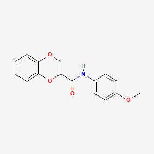molecular formula C16H15NO4 B5208665 N-(4-methoxyphenyl)-2,3-dihydro-1,4-benzodioxine-2-carboxamide 