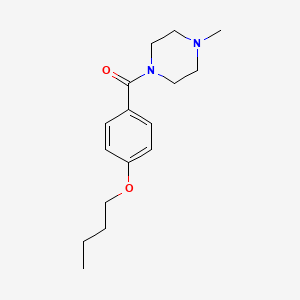 molecular formula C16H24N2O2 B5208689 1-(4-butoxybenzoyl)-4-methylpiperazine 