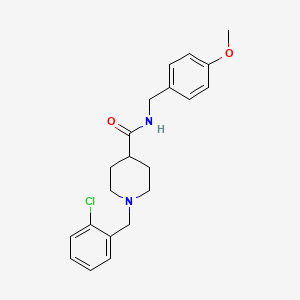 molecular formula C21H25ClN2O2 B5208710 1-(2-chlorobenzyl)-N-(4-methoxybenzyl)-4-piperidinecarboxamide 